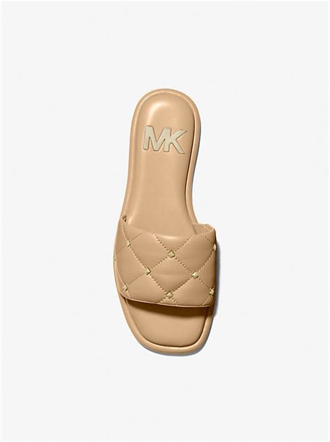 hayworth slide michael kors|Hayworth Studded Slide Sandal .